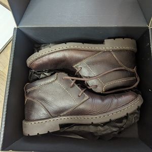 Clarks men boots dark brown size 9